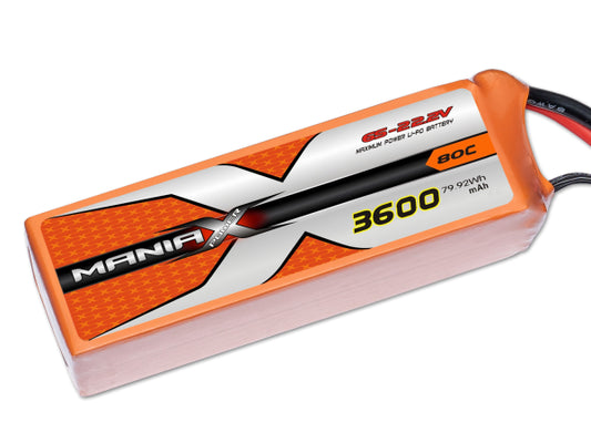 ManiaX 6s 3600 mAH 80c (ilGoblin 520)
