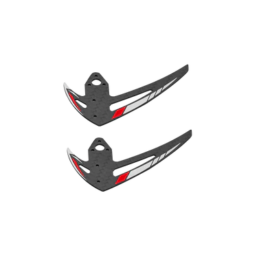 OMP Hobby M2 EVO Vertical Stabilizer Set - Red