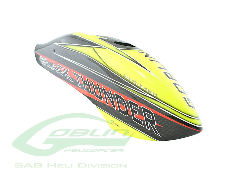 Canomod Airbrush Canopy Yellow/Carbon - Goblin Black Thunder 650